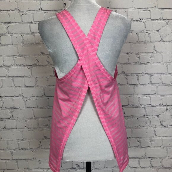 Zyia Nimbus Split Back Tank Size M Pink Stripe - Picture 3 of 6